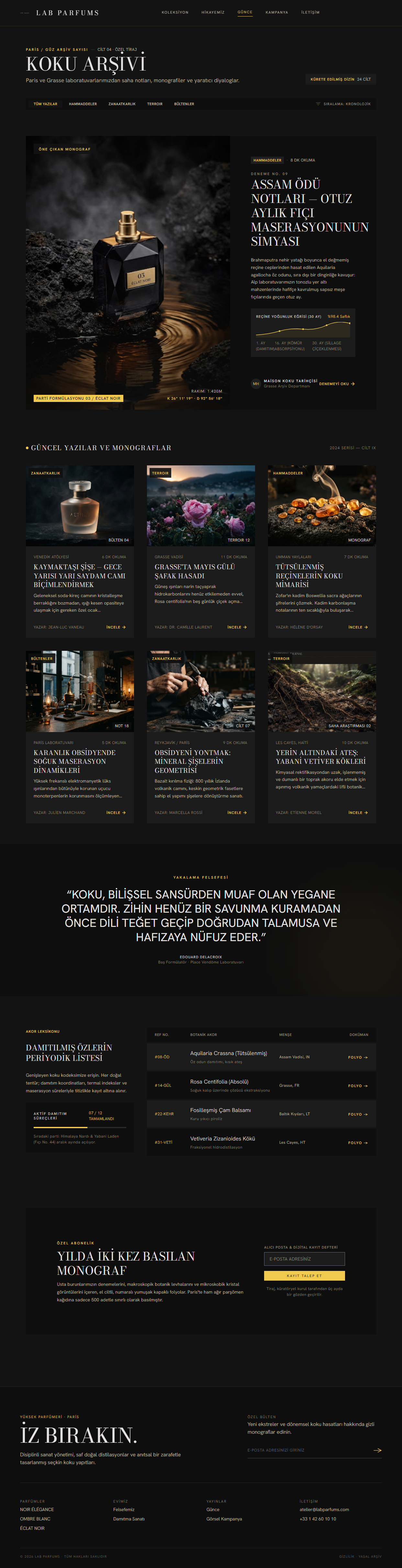 Lab Parfums — Premium Parfüm & Koku Sanatı Web Sitesi detay