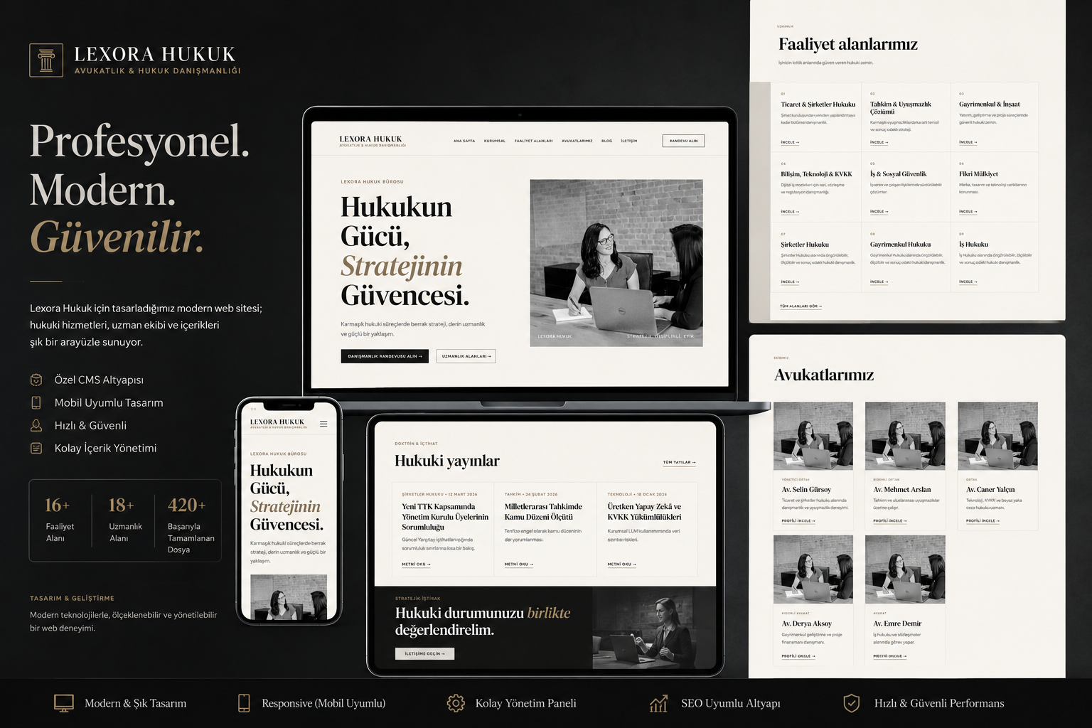 Lexora - Hukuk ve Danışmanlık Bürosu Web Çözümü