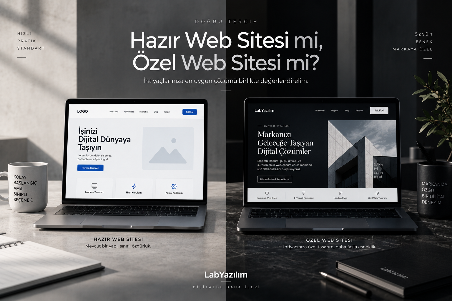 Hazır Web Sitesi mi, Özel Web Sitesi mi? Hangisi Daha Mantıklı?
