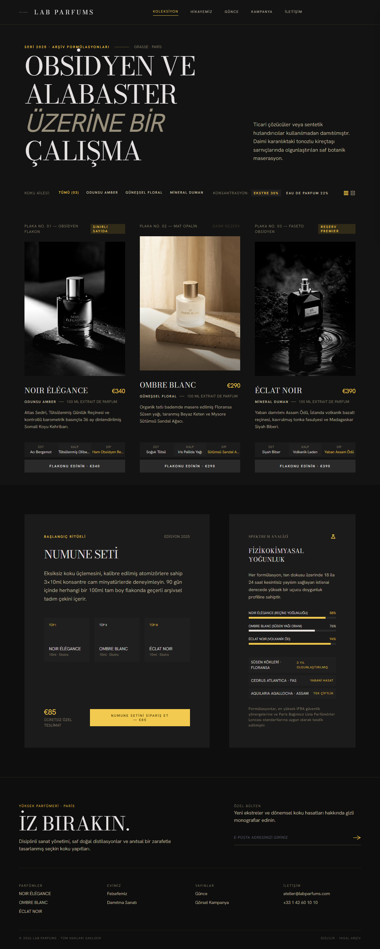Lab Parfums — Premium Parfüm & Koku Sanatı Web Sitesi detay
