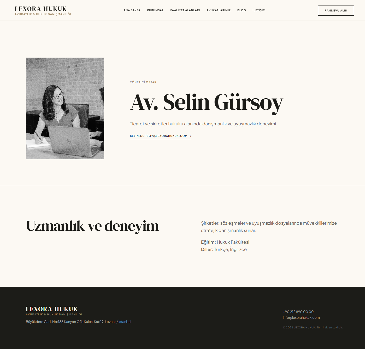 Lexora - Hukuk ve Danışmanlık Bürosu Web Çözümü detay