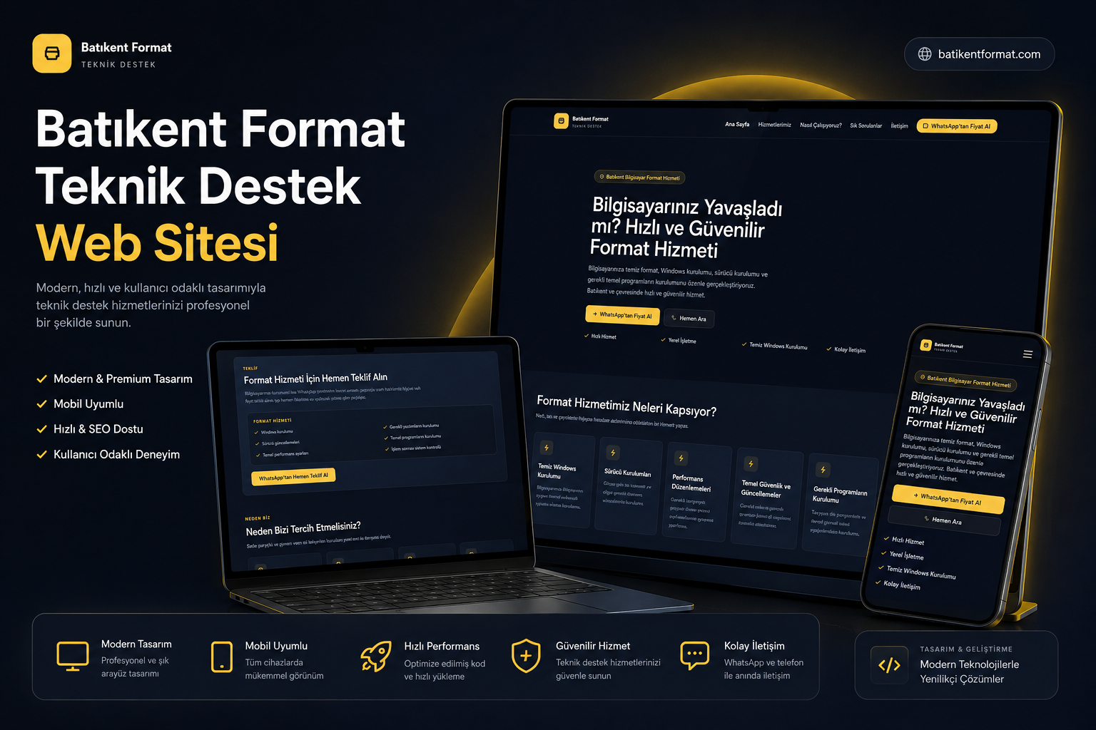 Batıkent Format Kurumsal Web Sitesi & Dijital Dönüşüm Projesi