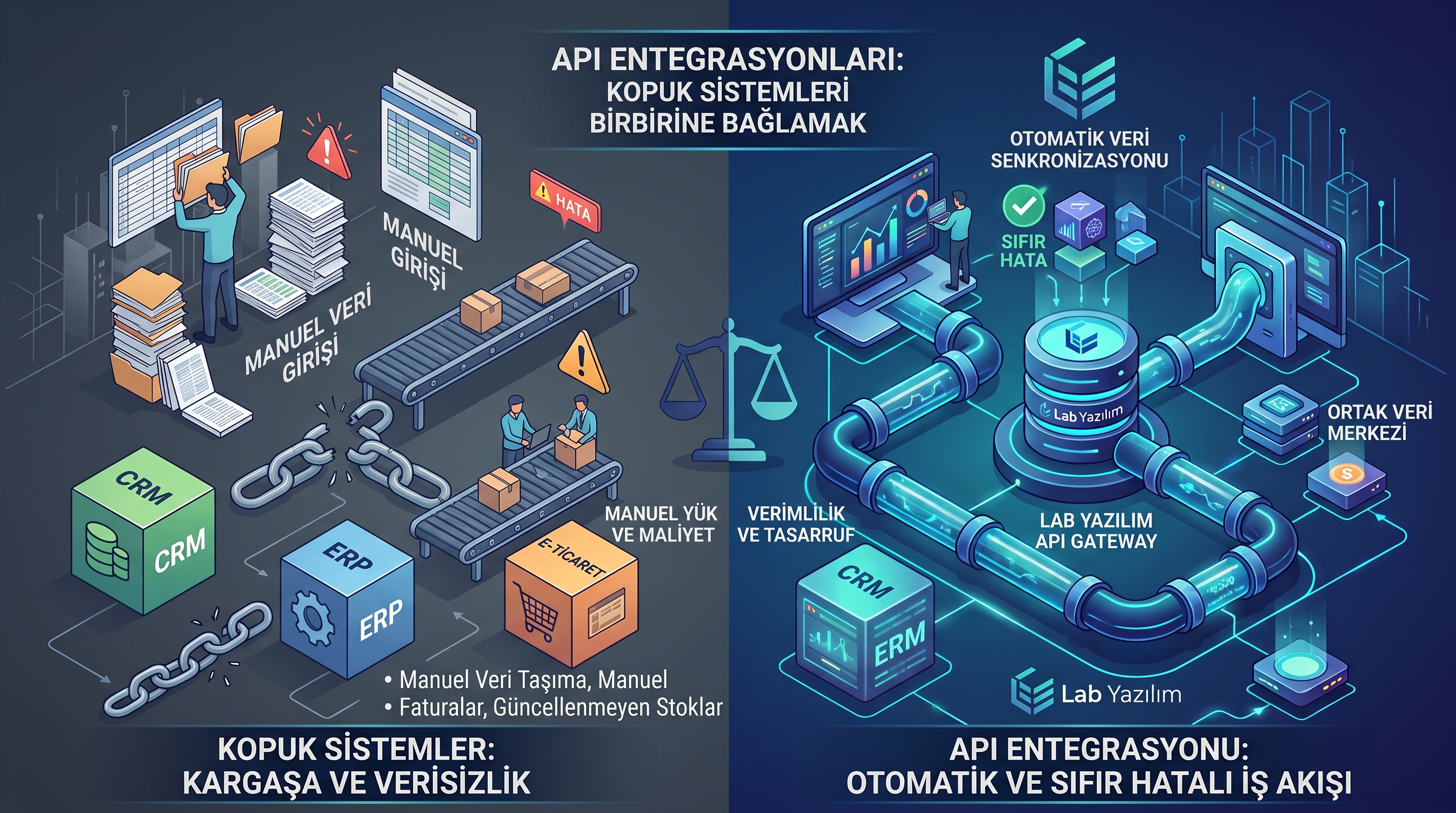 API Entegrasyonları: İşletmelerde Kopuk Sistemleri Birbirine Bağlamak