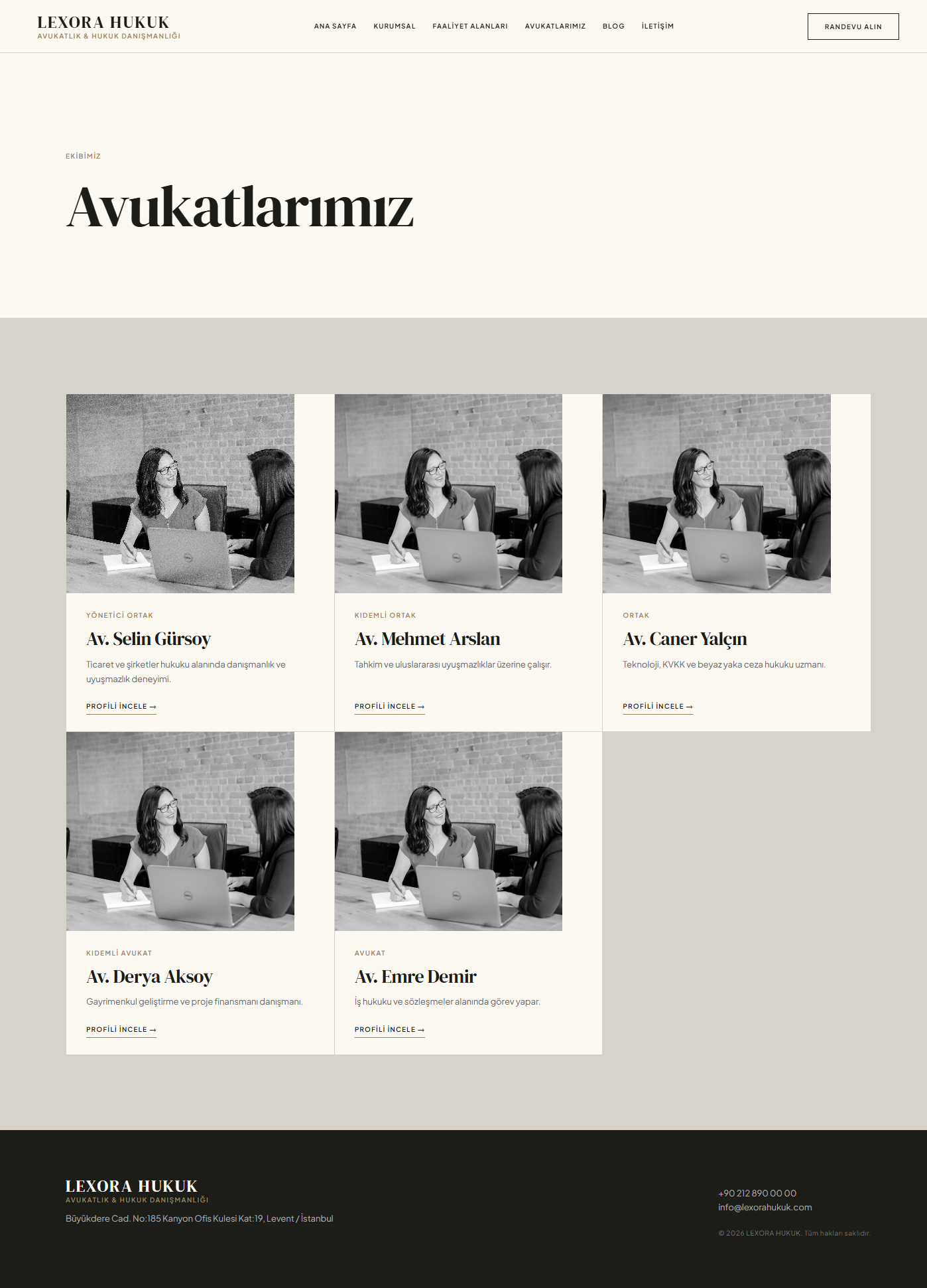 Lexora - Hukuk ve Danışmanlık Bürosu Web Çözümü detay