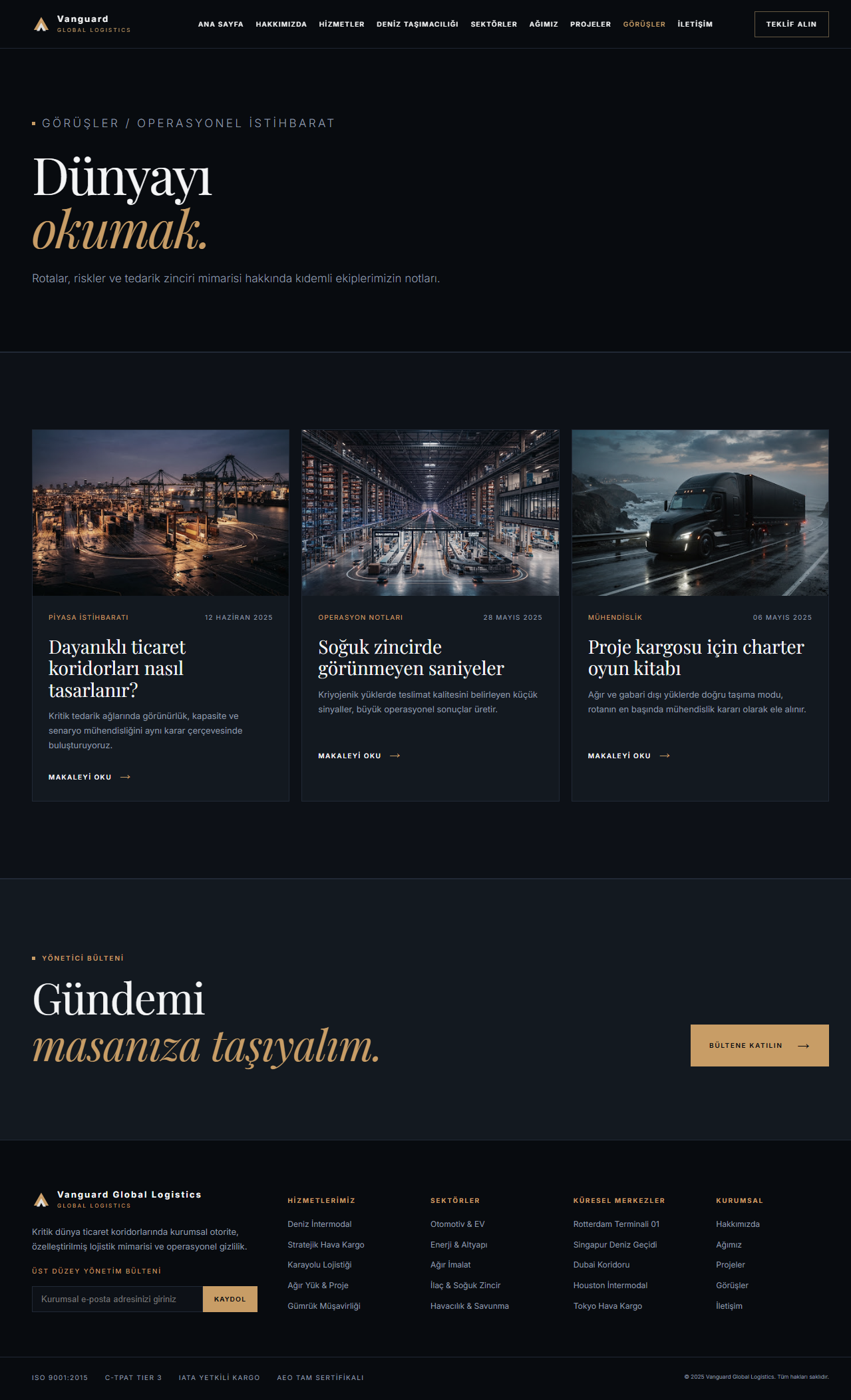 Vanguard Global Logistics detay