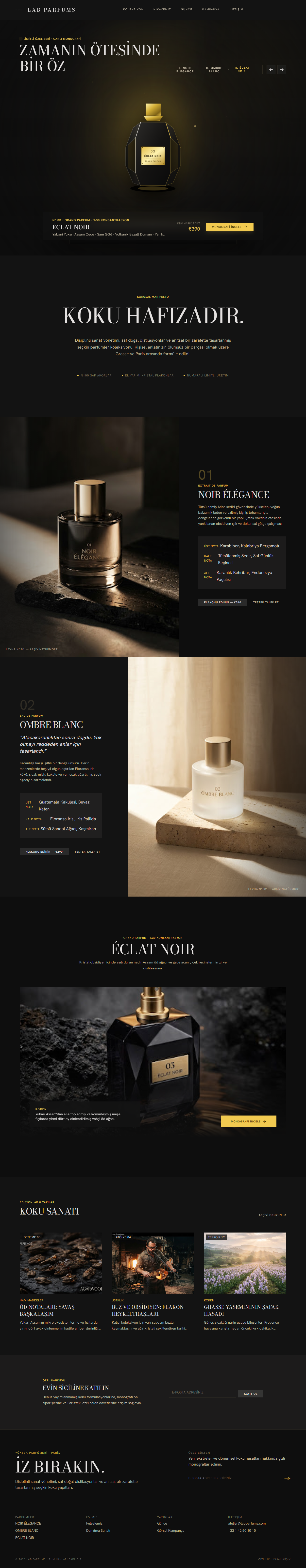 Lab Parfums — Premium Parfüm & Koku Sanatı Web Sitesi detay