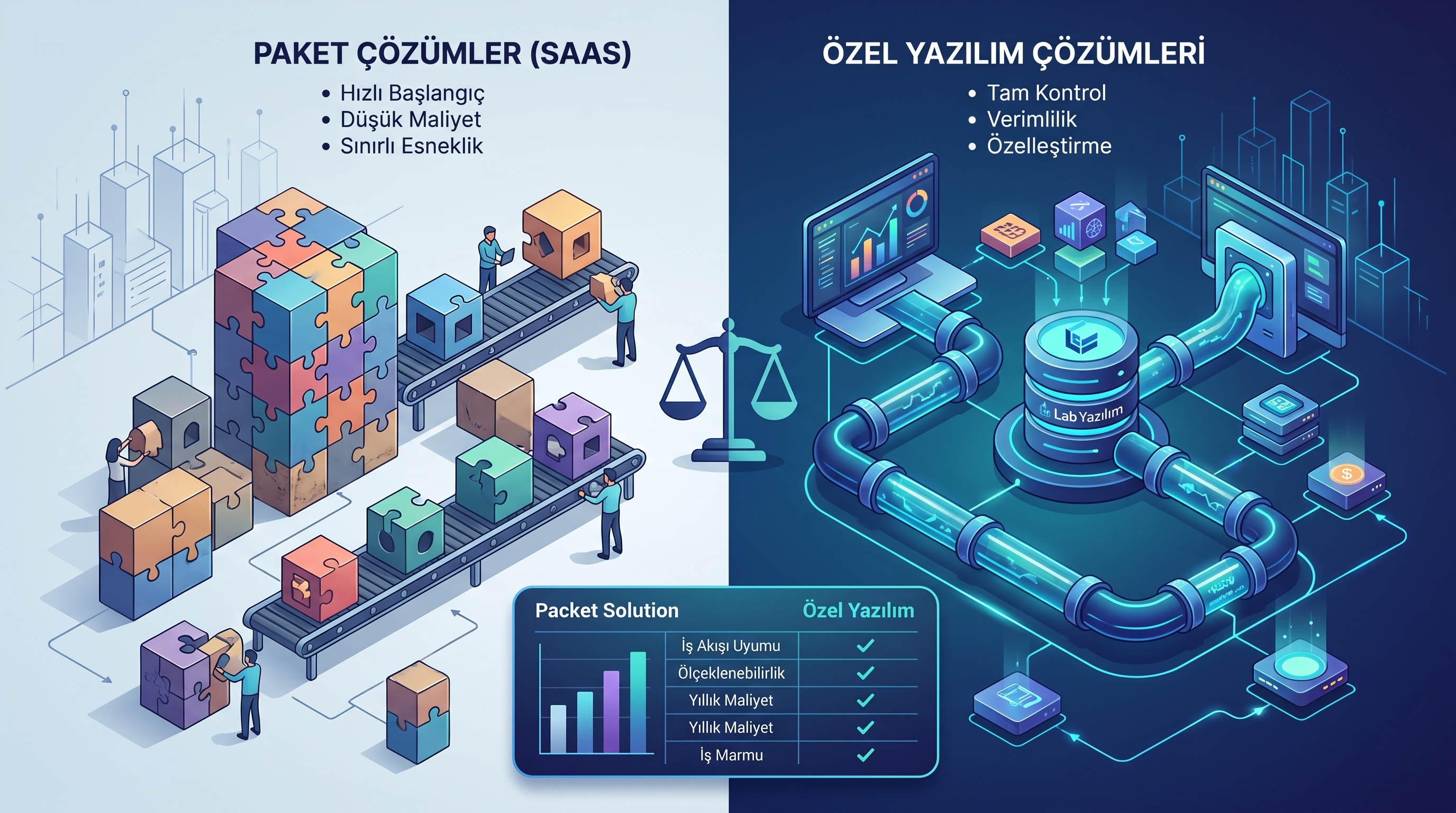 Özel Yazılım mı, Paket Çözümler mi? KOBİ’ler İçin Karar Rehberi